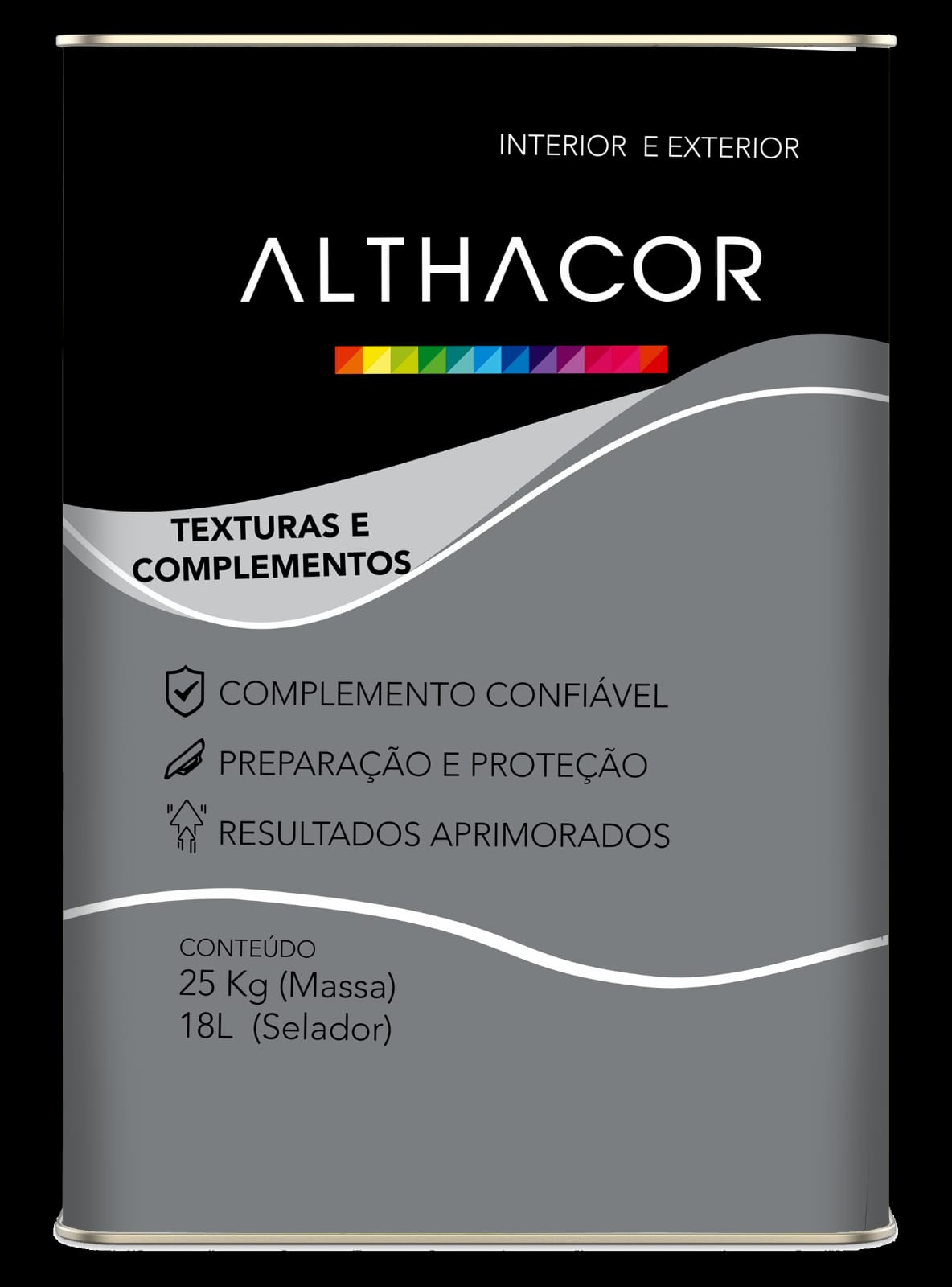 Tinta Althacor Acrílico Emborrachada Althapren 18L Branco ( Balde )